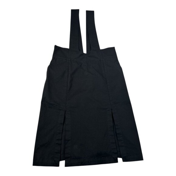 P.A.M. (Perks And Mini) Women's Black Pinafore Mini Dress Size Small Preppy - Picture 4 of 12